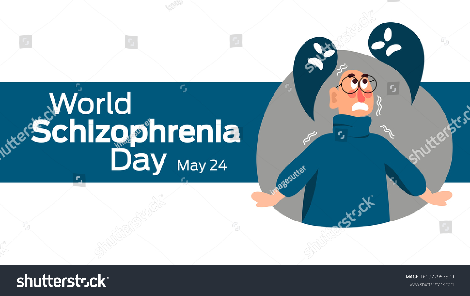 World Schizophrenia Day On May 24 Stock Vector (Royalty Free