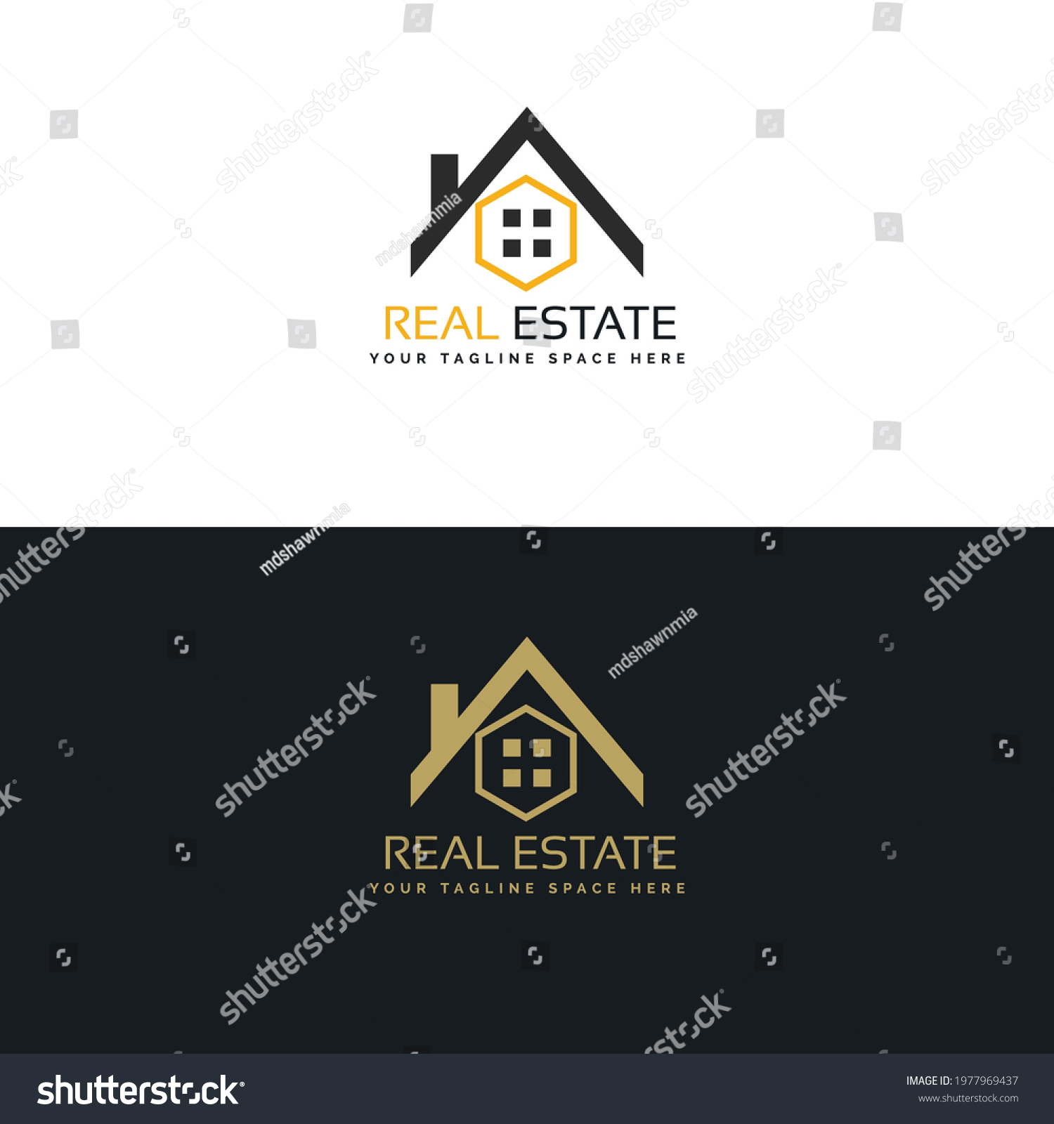 Real Estate Company Logo Design Vector Stock Vector (royalty Free 