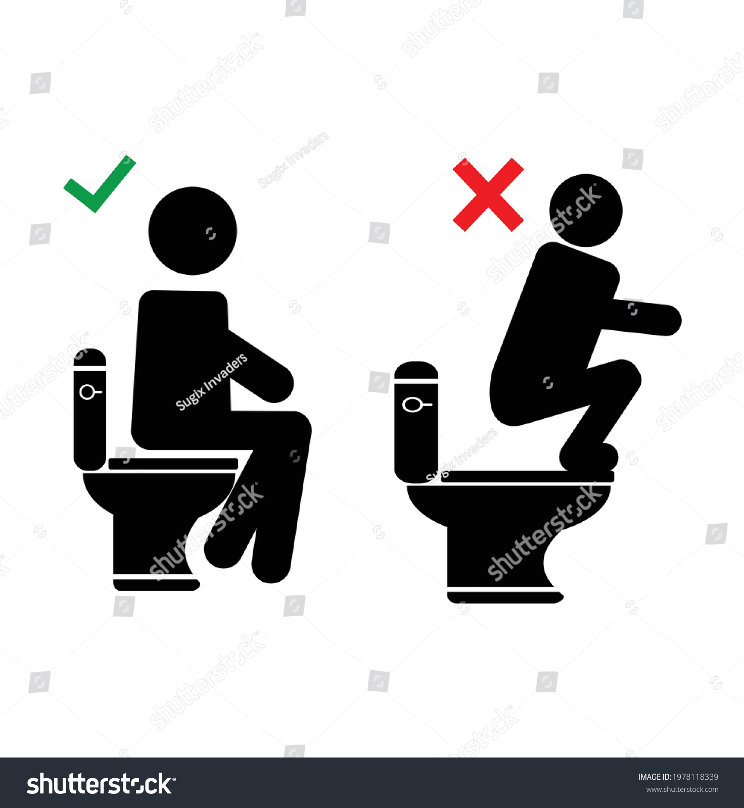 Toilet Sign Vector Set Pictogram Stock Vector (royalty Free) 1978118339 