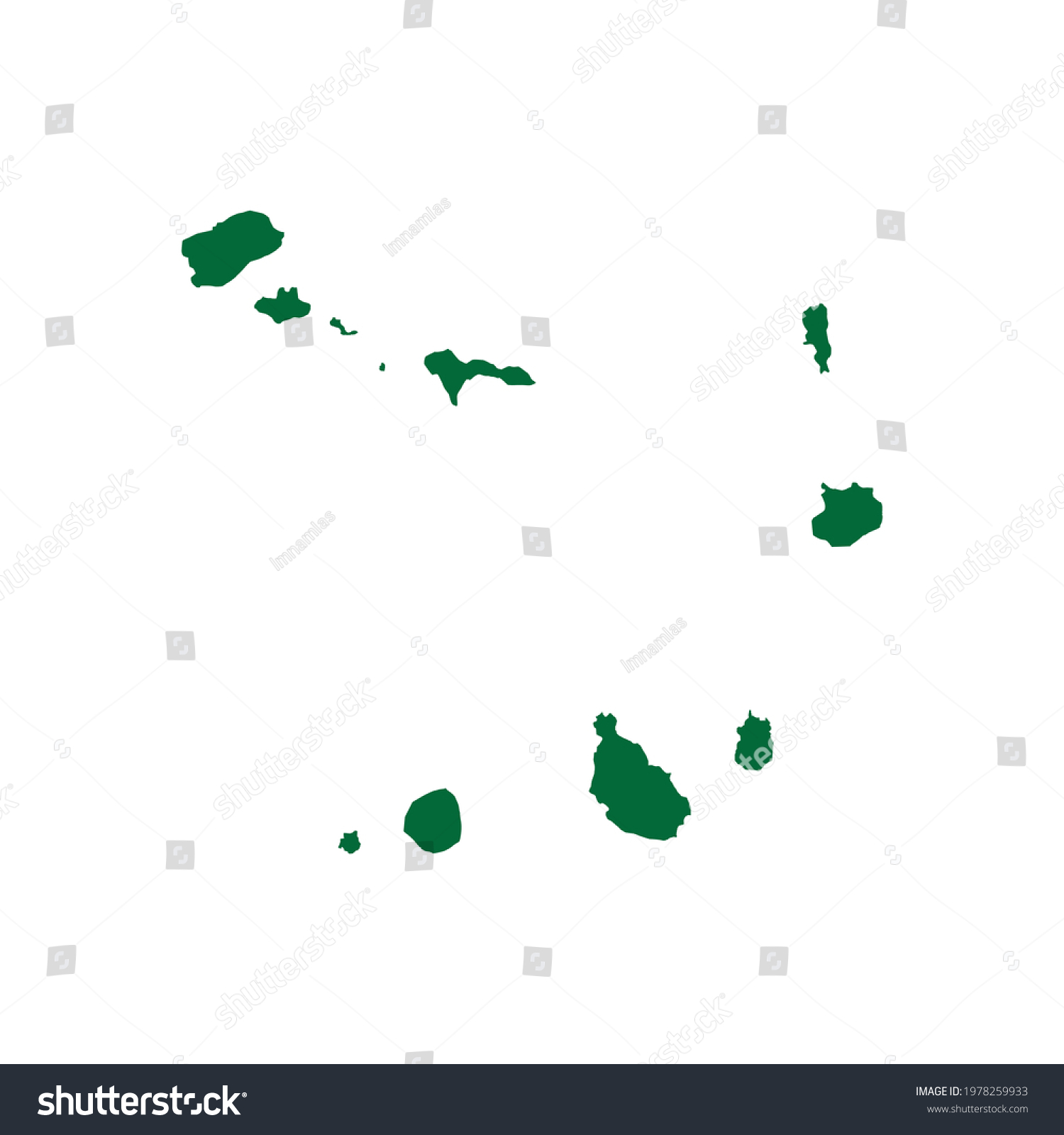 Cape Verde Map Cape Verde Map Stock Vector (Royalty Free) 1978259933 ...