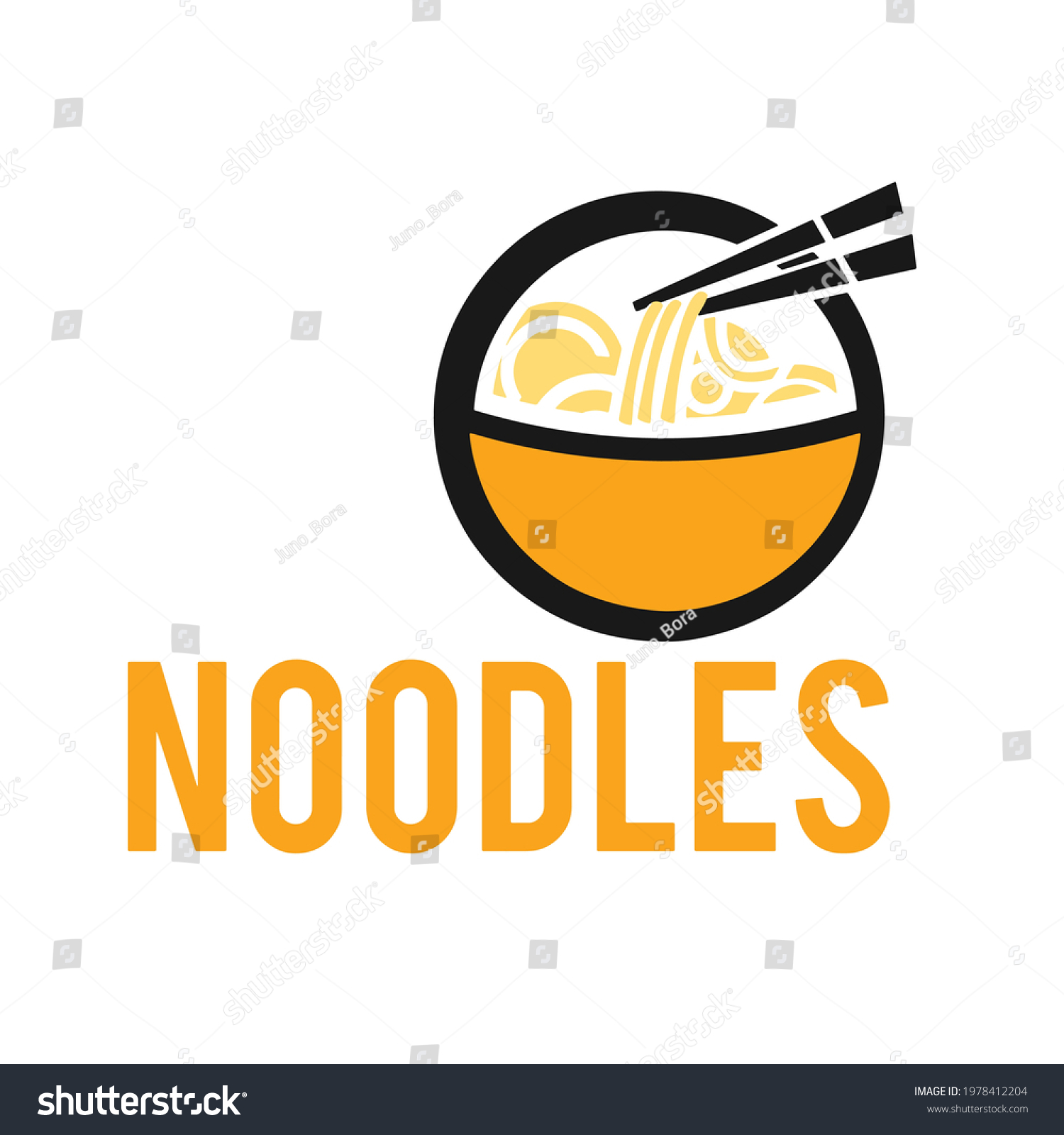 Noodles Stall Logo Art Vector Stock Vector (Royalty Free) 1978412204 ...