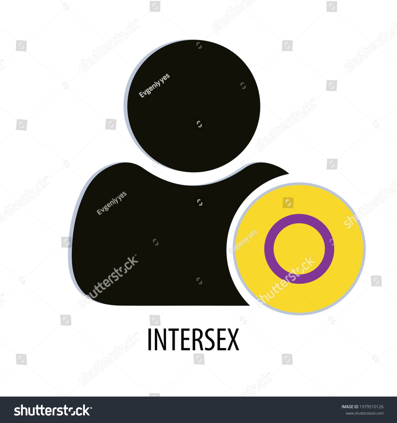 Intersex Human Sexual Identity Concept Vector Stock Vector Royalty 