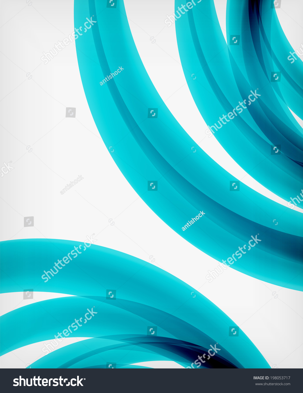 Elegant Swirl Shaped Modern Business Presentation Stock Illustration ...