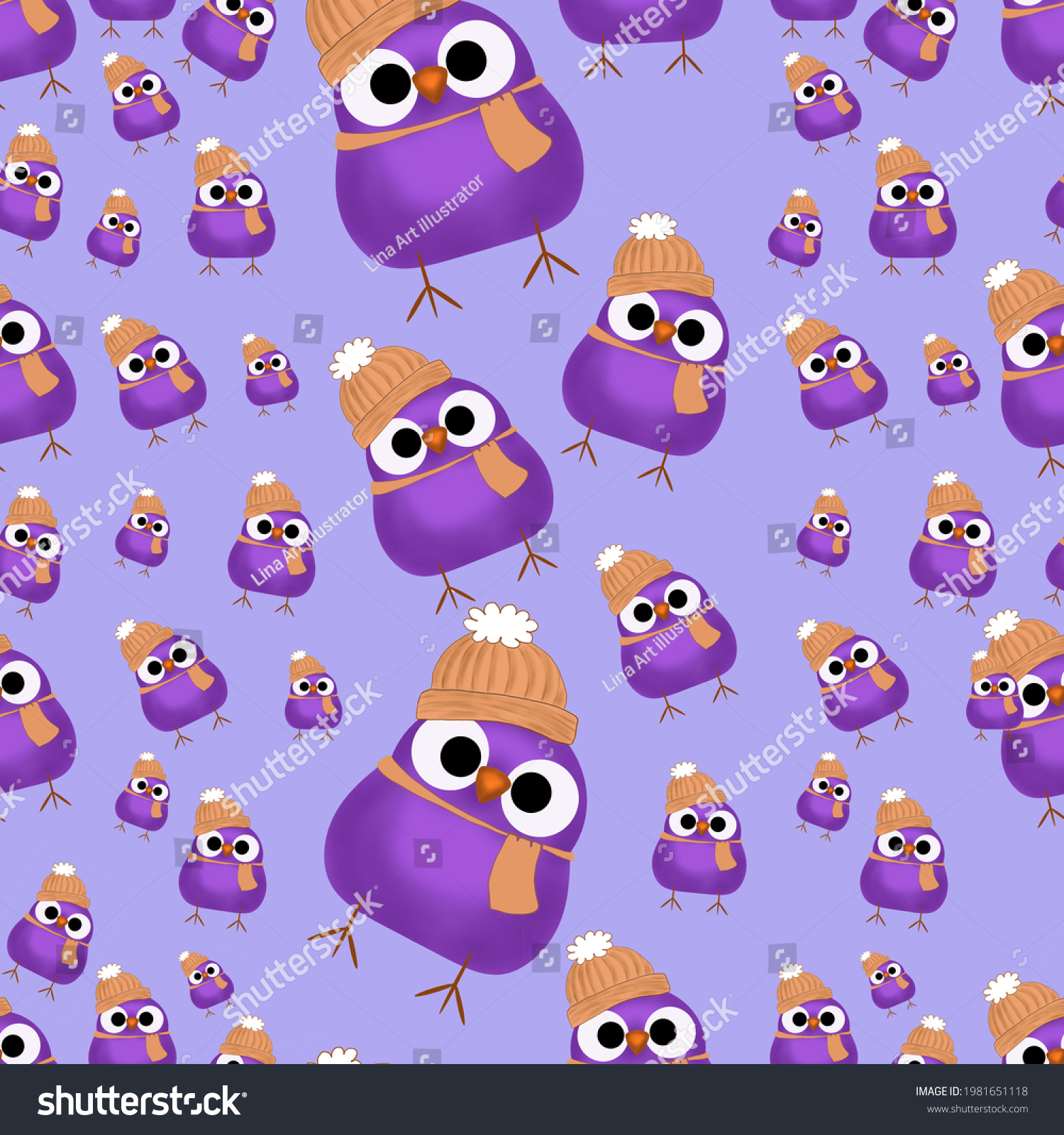 Digital Paint Birds Clipart Birds Sticker Stock Illustration 1981651118