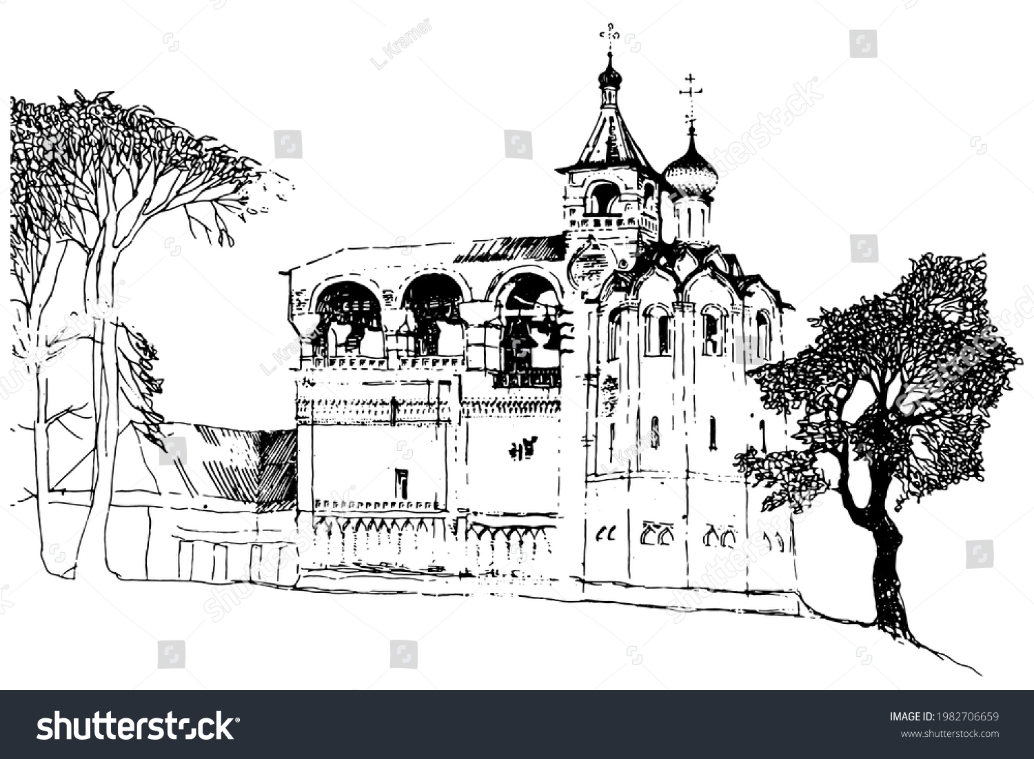 Иверский монастырь Самара рисунки