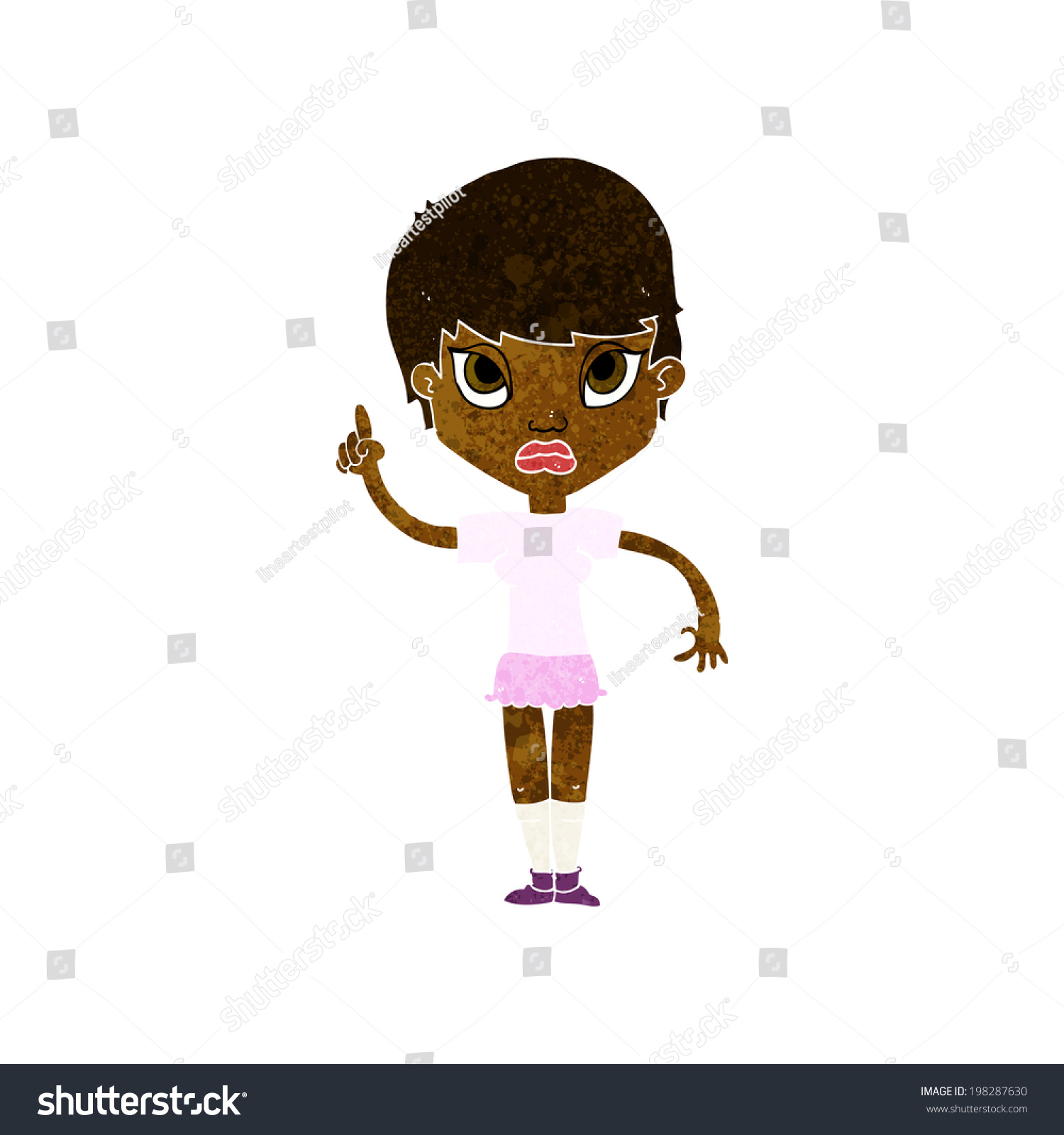 Cartoon Girl Idea Stock Illustration 198287630 | Shutterstock