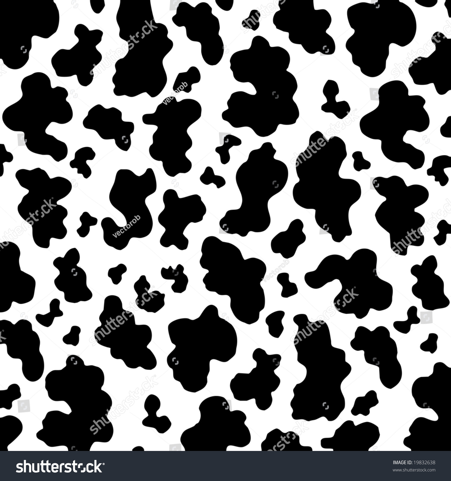 Черно белые пятна коровы