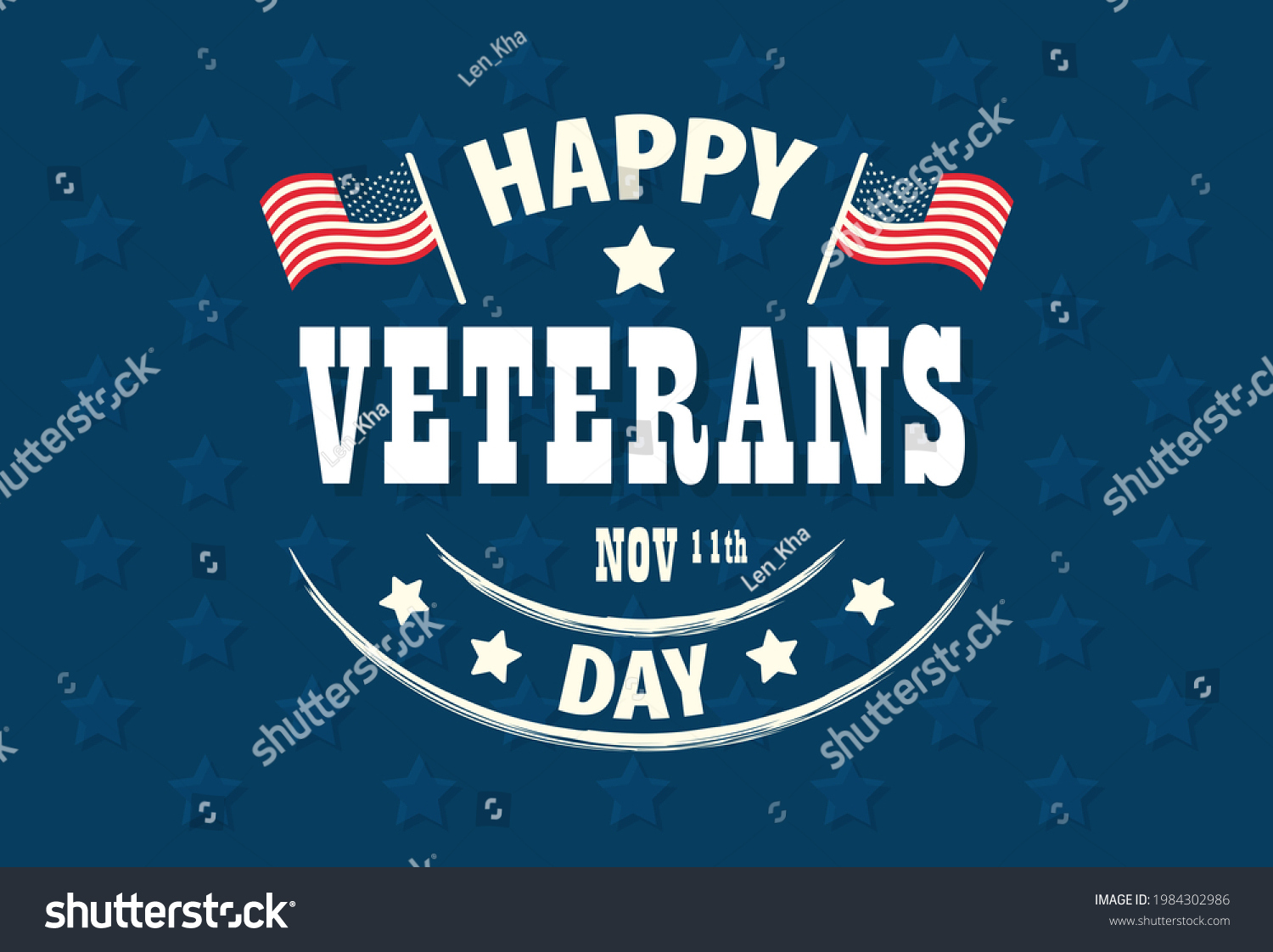Us Veterans Day Logo Vector Illustration Stock Vector (Royalty Free