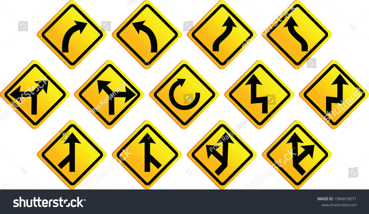 Traffic Safety Rules Sign Vector Illustration Stock Vector (royalty 