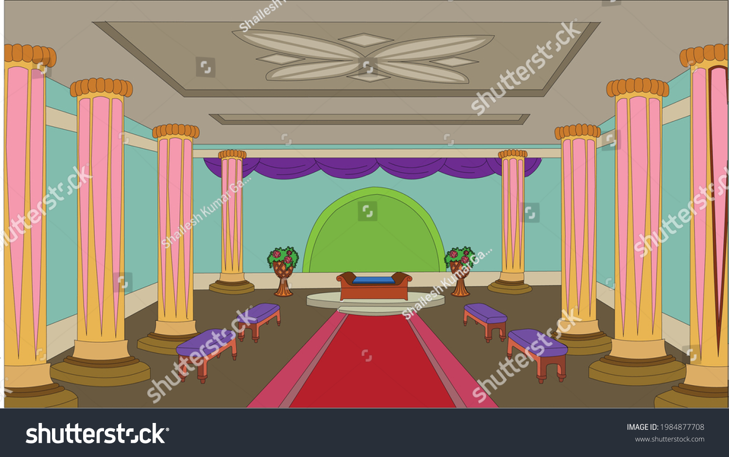 Illustration Emperor Palace Vector Stock Vector (Royalty Free ...