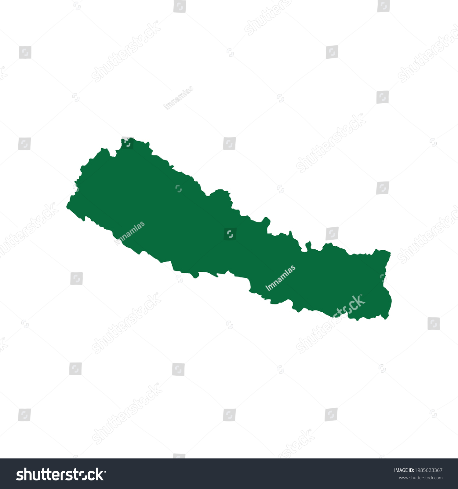 Nepal Map Nepal Map Vector Illustration Stock Vector (Royalty Free ...