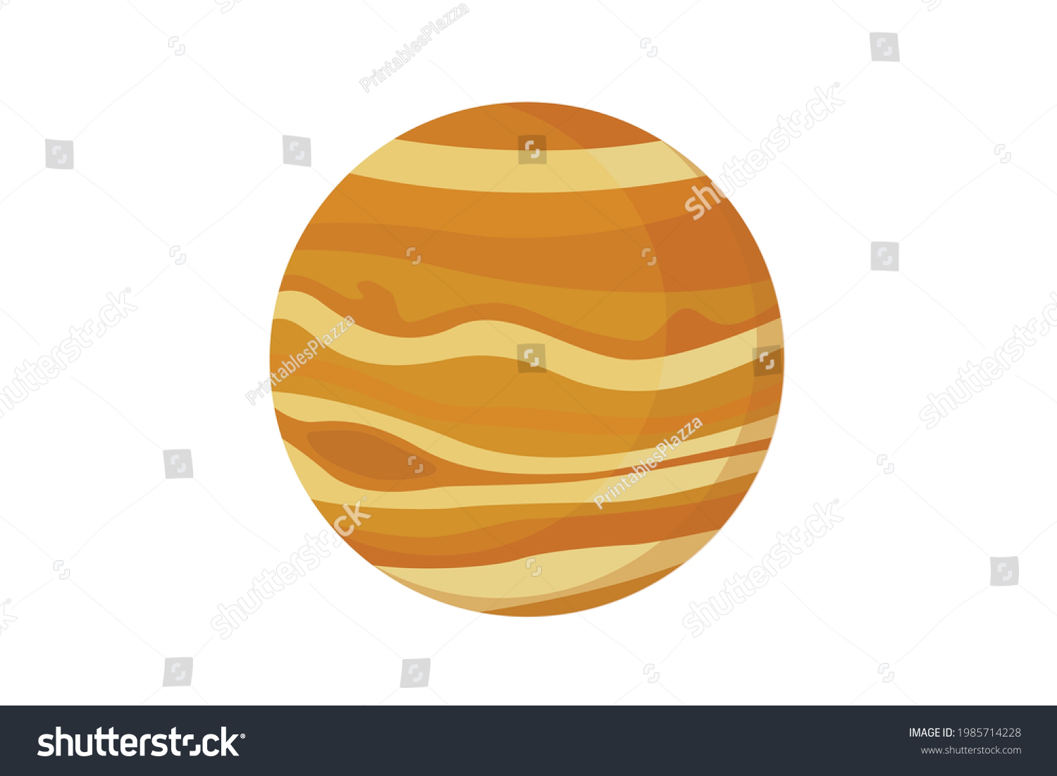 Solar System Jupiter Vector Icon Stock Vector (Royalty Free) 1985714228 ...