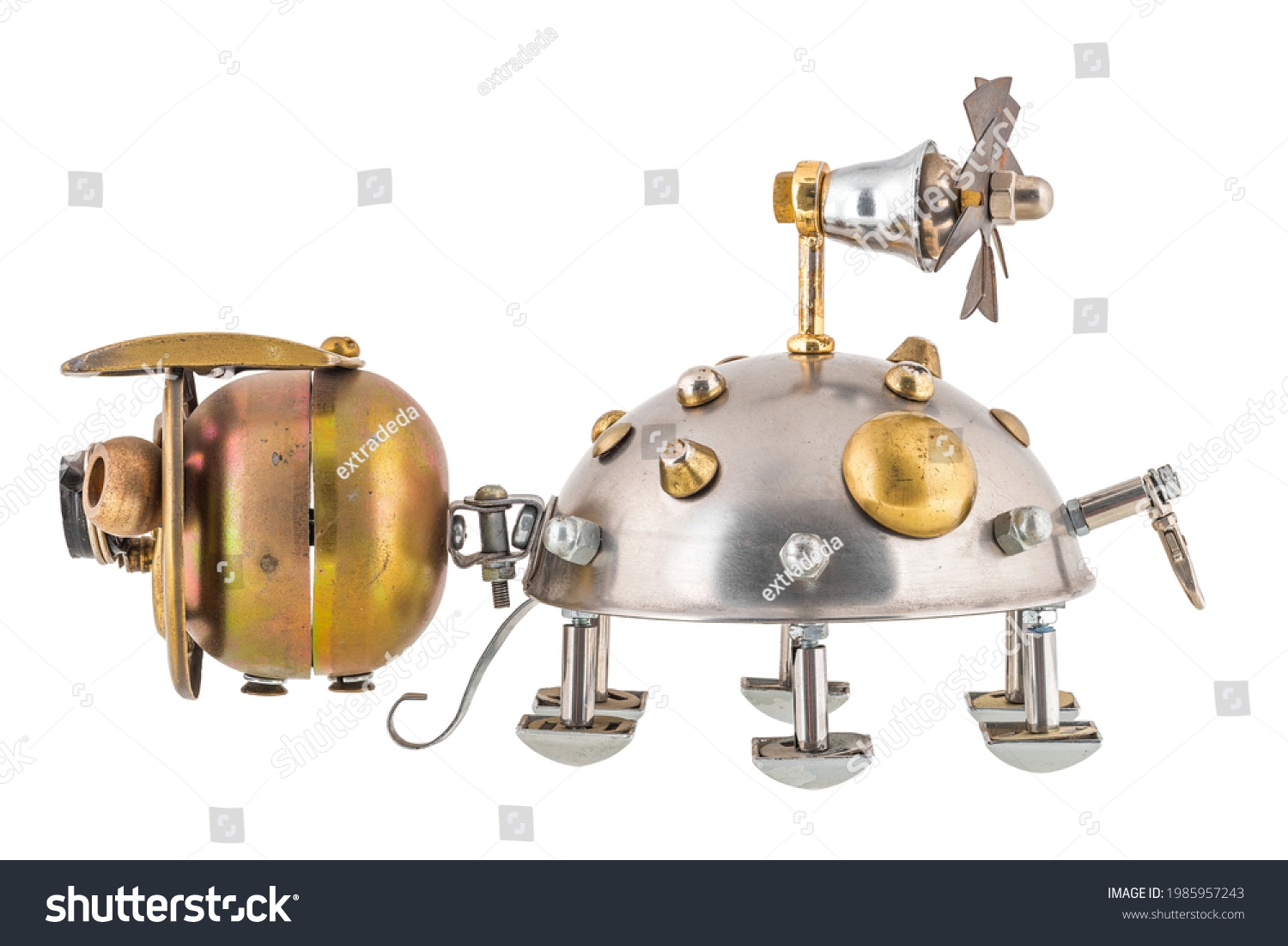 Steampunk Beetle Isolated On White Background Stock Photo Shutterstock