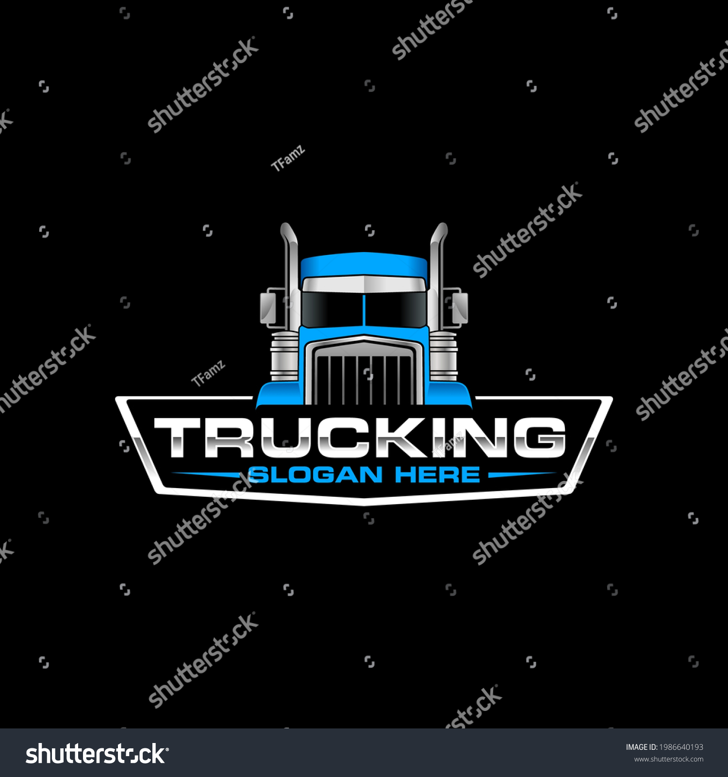 Trucking Log Template Perfect Logo Business Stock Vector (Royalty Free ...