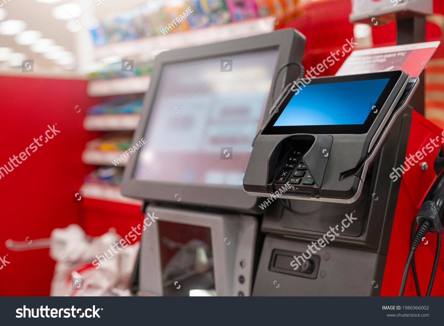 Pos Machine Woolworths Supermarkets Selfserve Checkout Stock Photo ...