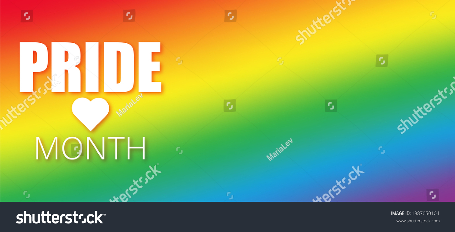 Lgbt Pride Month June Pride Gradient Stock Illustration 1987050104