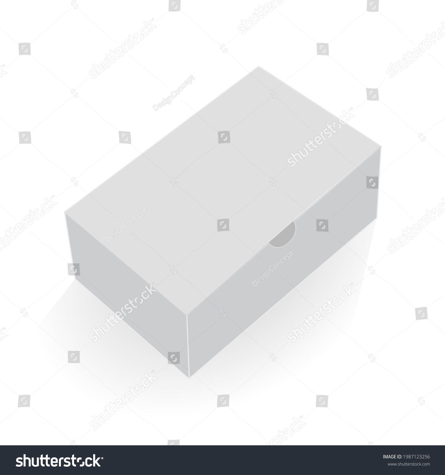 Tissue Box Mockup Vector 3d Box Stock Vector (Royalty Free) 1987123256 ...