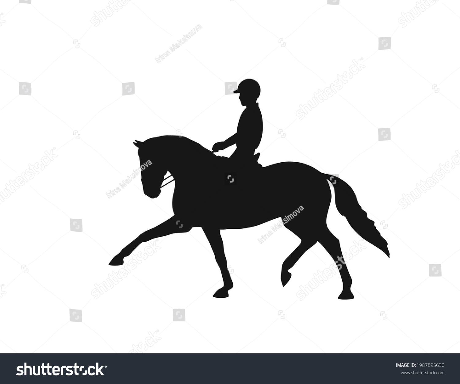 Spanish Horse Rider Vector Silhouette Stock Vector (Royalty Free ...