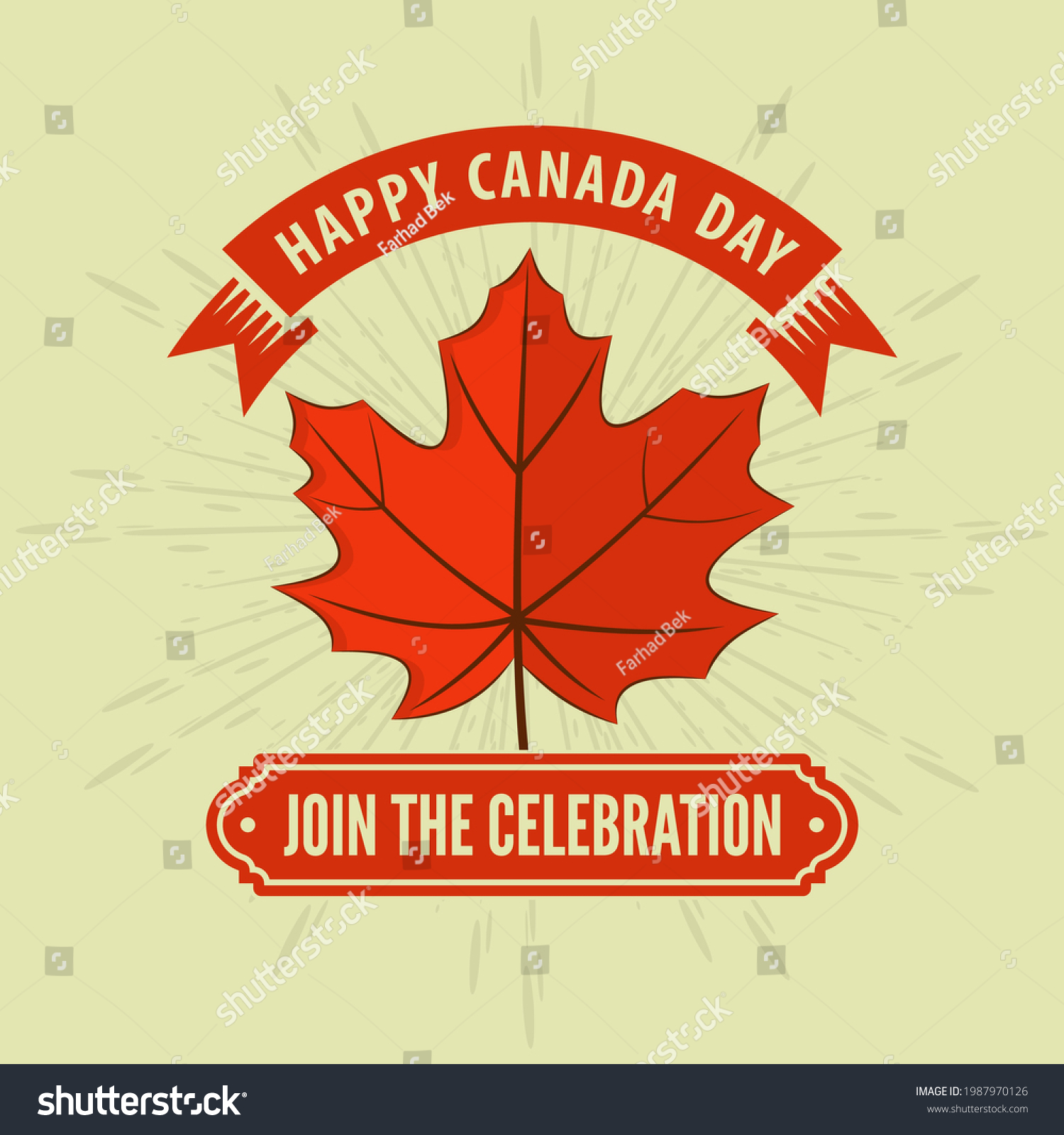 Happy Canada Day Greeting Card Poster Stock Vector Royalty Free 1987970126 Shutterstock 9314