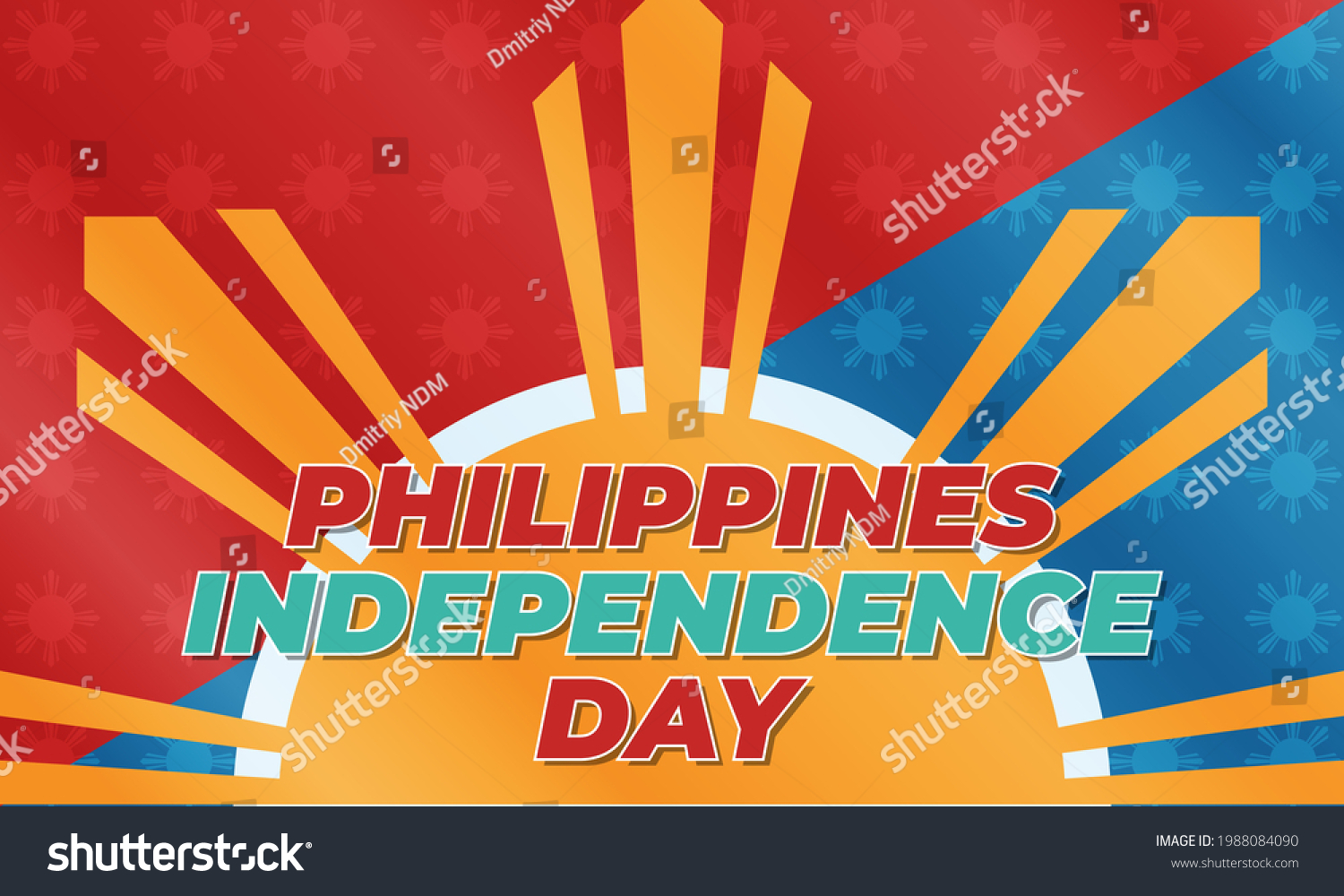 Philippines Independence Day Filipino Araw Ng Stock Vector (Royalty