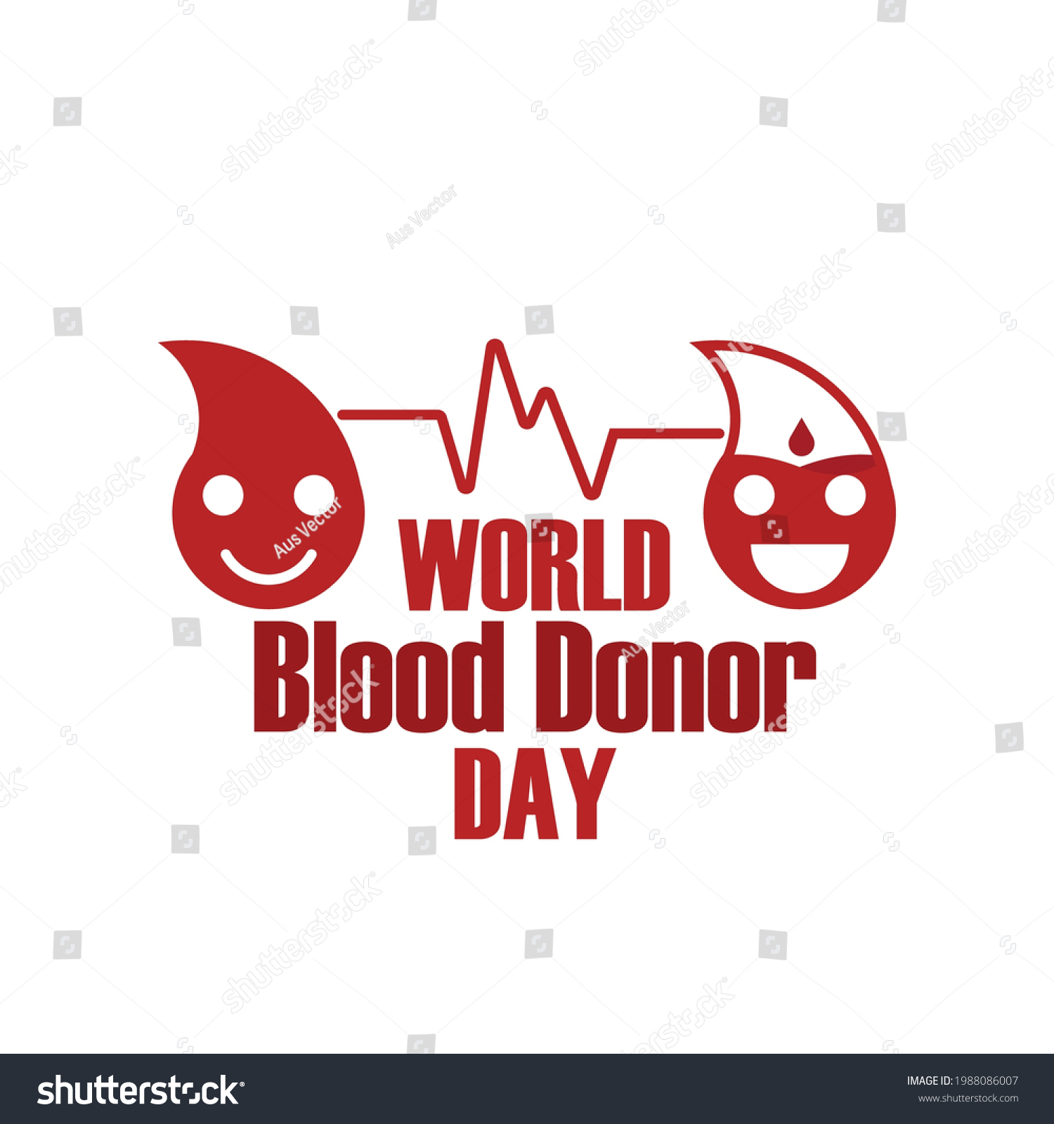 World Blood Donor Day Greeting Card Stock Vector (Royalty Free ...