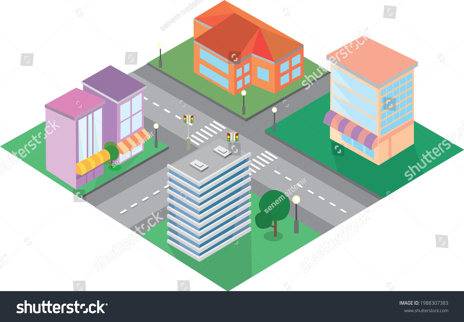 Isometric City Map Industry Infographic Set Stock Vector Royalty Free 1988307383 Shutterstock 9325