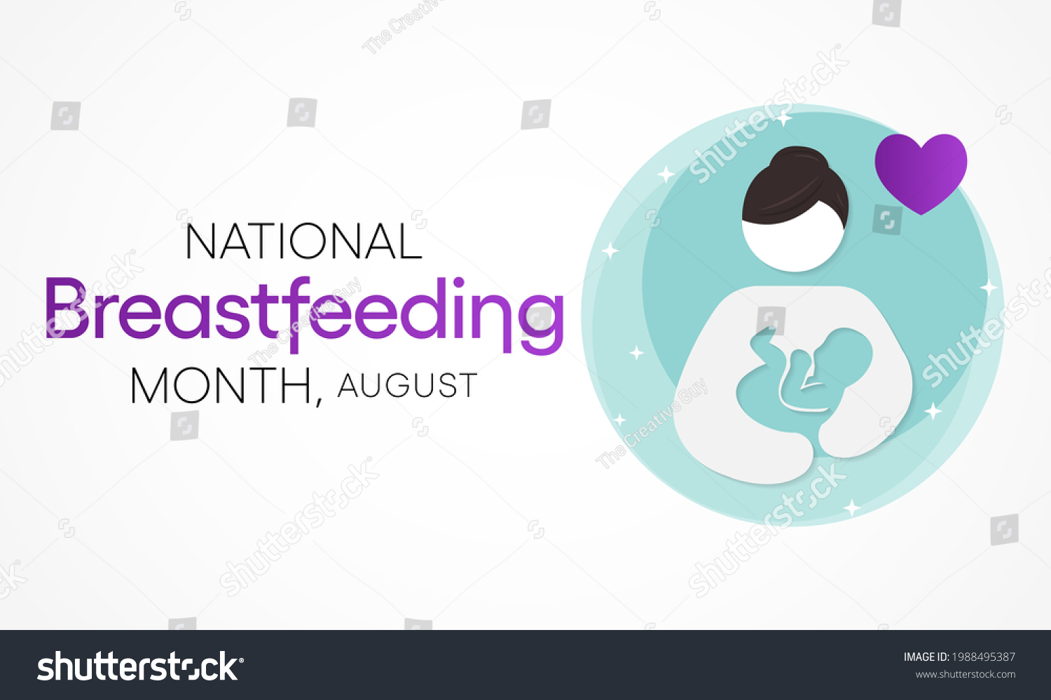 National Breastfeeding Month Observed Every Year Stock Vector (Royalty ...