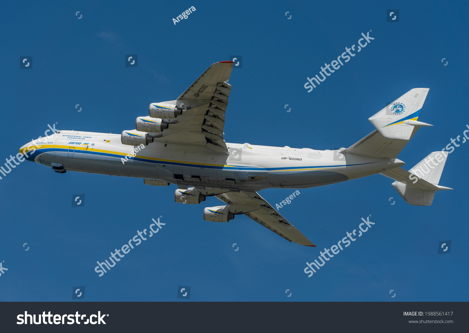 An225 Antonov Mriya Departed Kyivantonov2 International Stock Photo ...