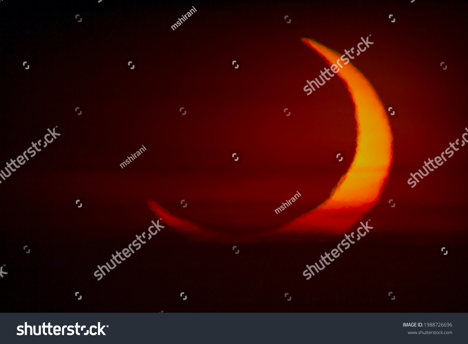 Annular Solar Eclipse Ring Fire June Stock Photo 1988726696 | Shutterstock