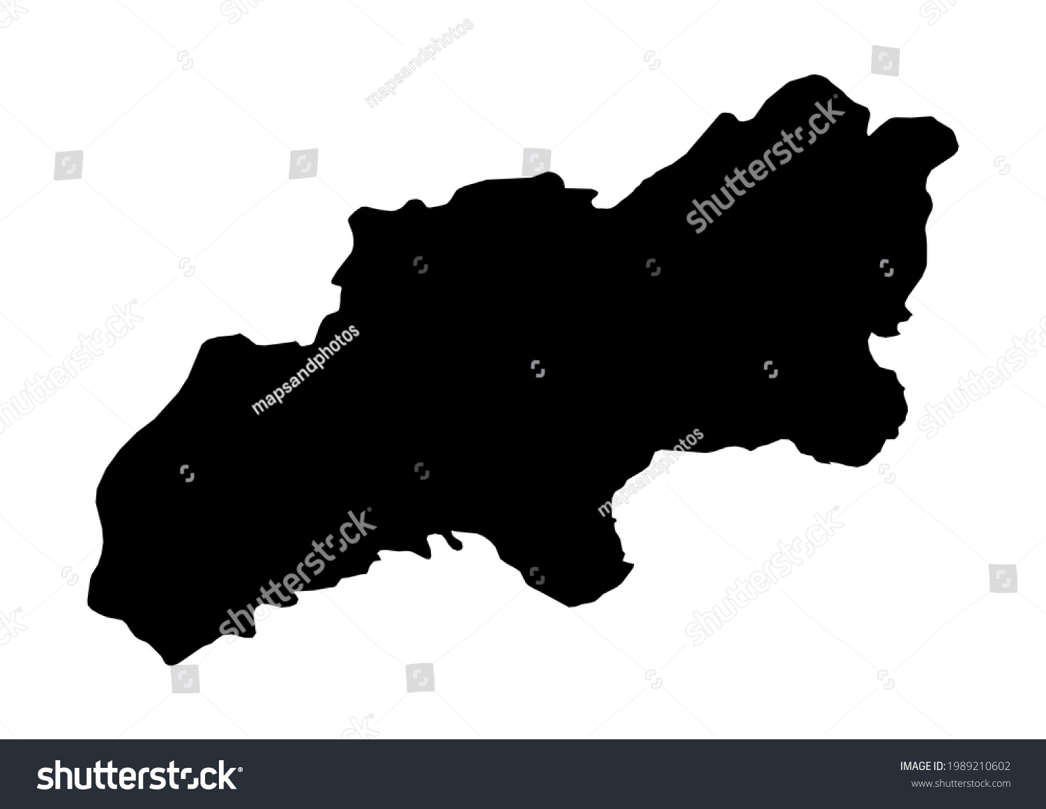 Fully Editable Detailed Vector Map Khatlonviloyati Stock Vector ...