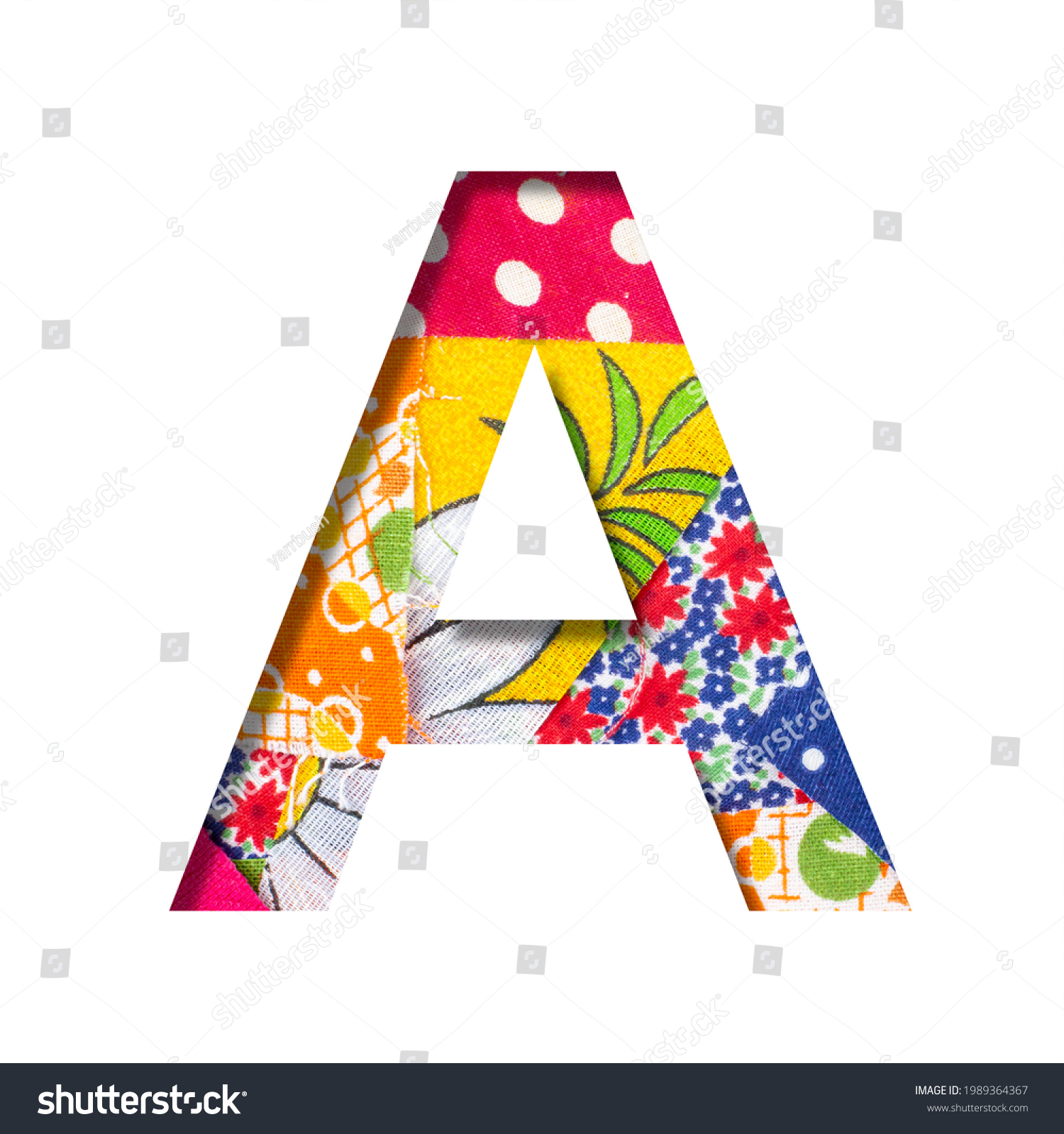 Handicraft Creative Font Letter Cut Out Stock Photo 1989364367 ...