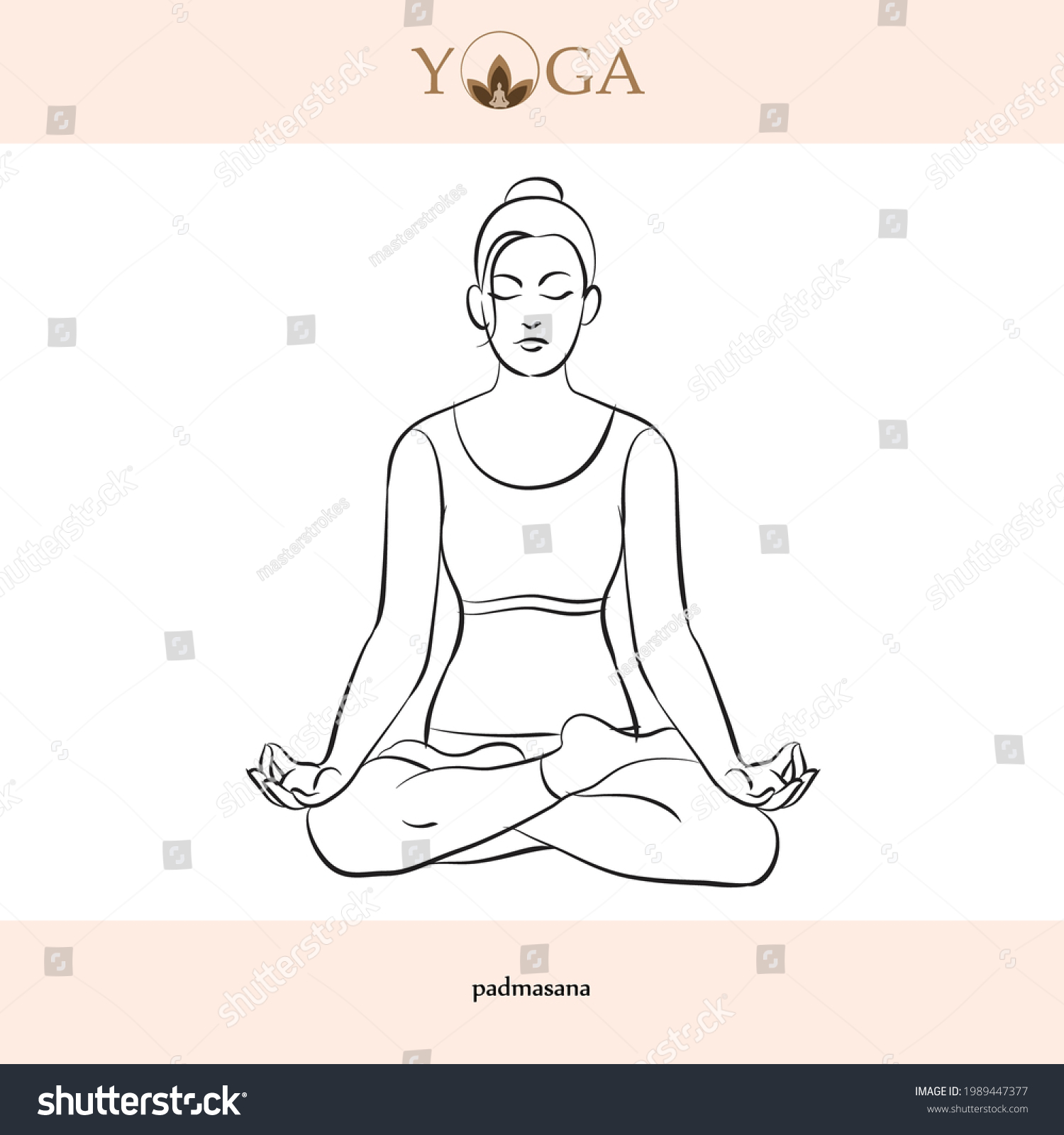 Yoga Asana Poses Names Vector Illustration Stock Vector (Royalty Free ...