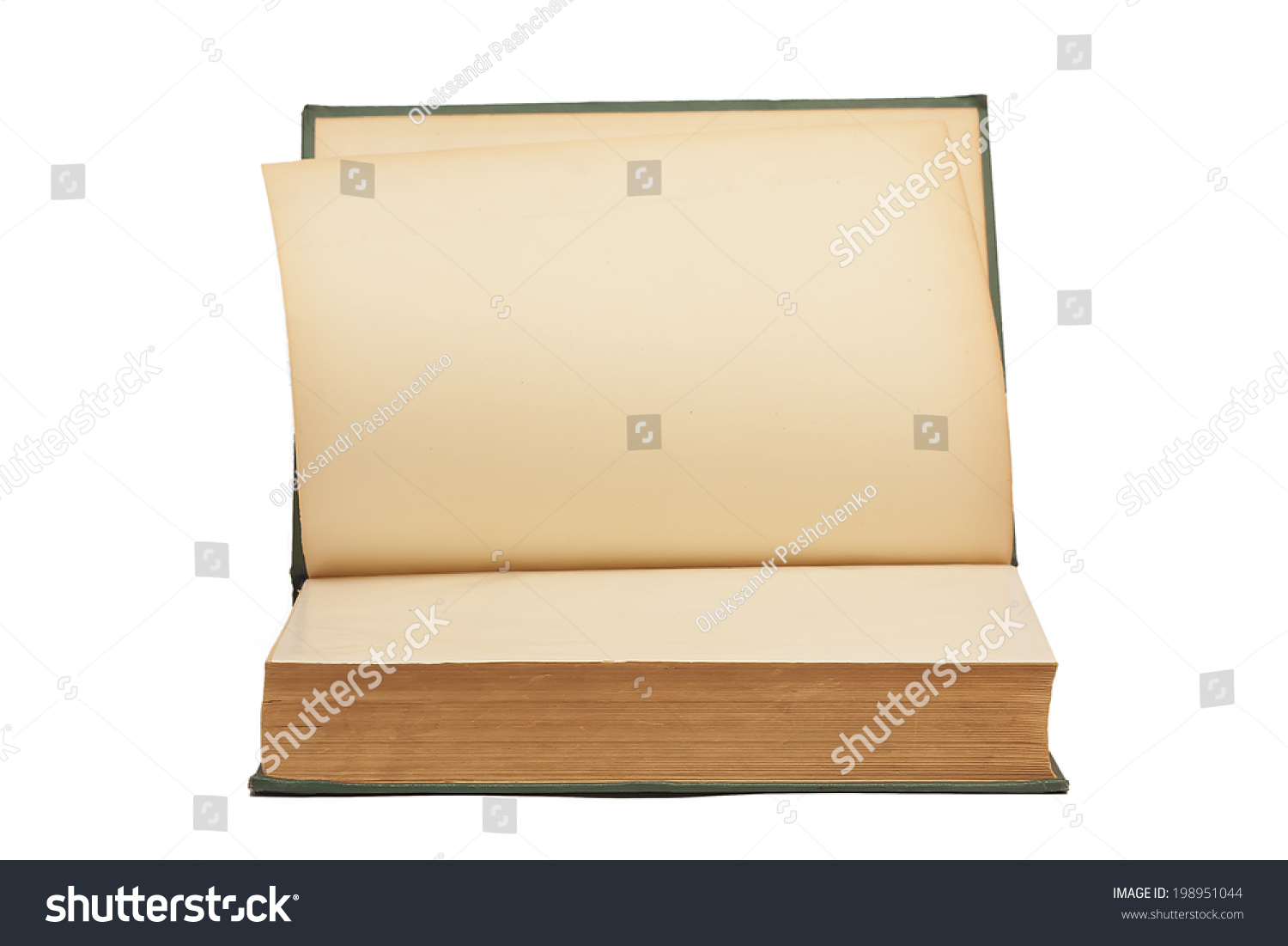 Front Side Open Old Book Old Stock Photo 198951044 | Shutterstock