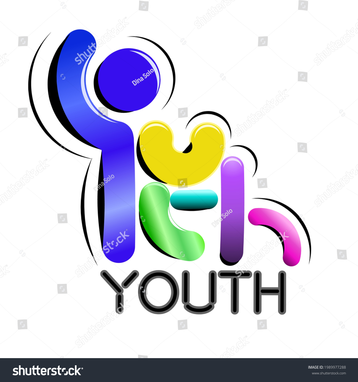 Youth Awareness Logo Illustration Vector Stock Vector (Royalty Free ...