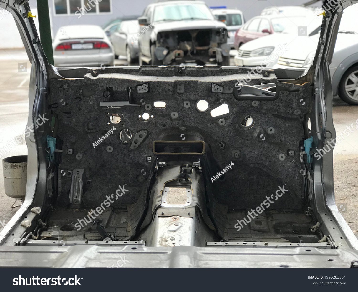 Naked Car Body Without Attachments Engine Stock Photo Shutterstock