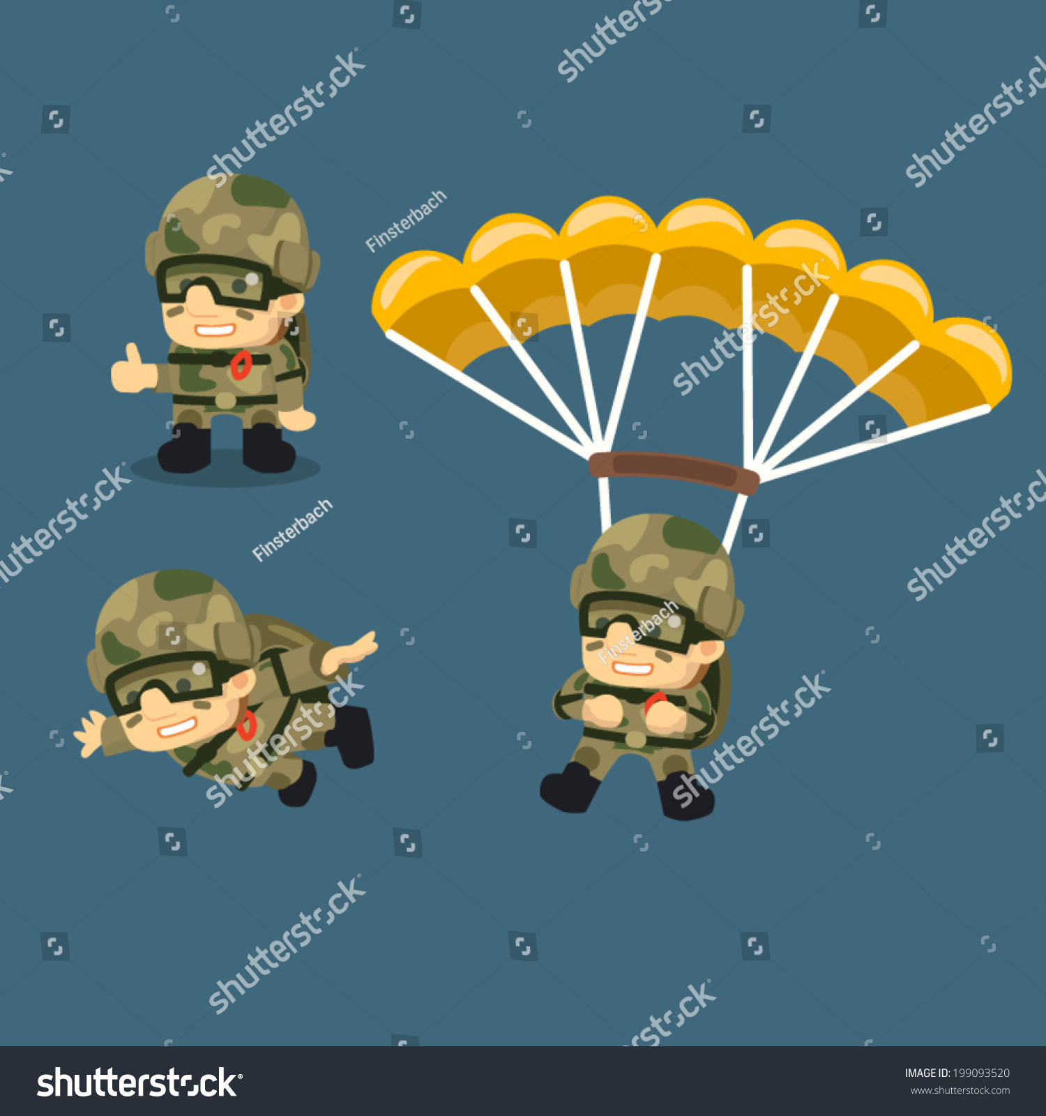 Солдат на парашюте