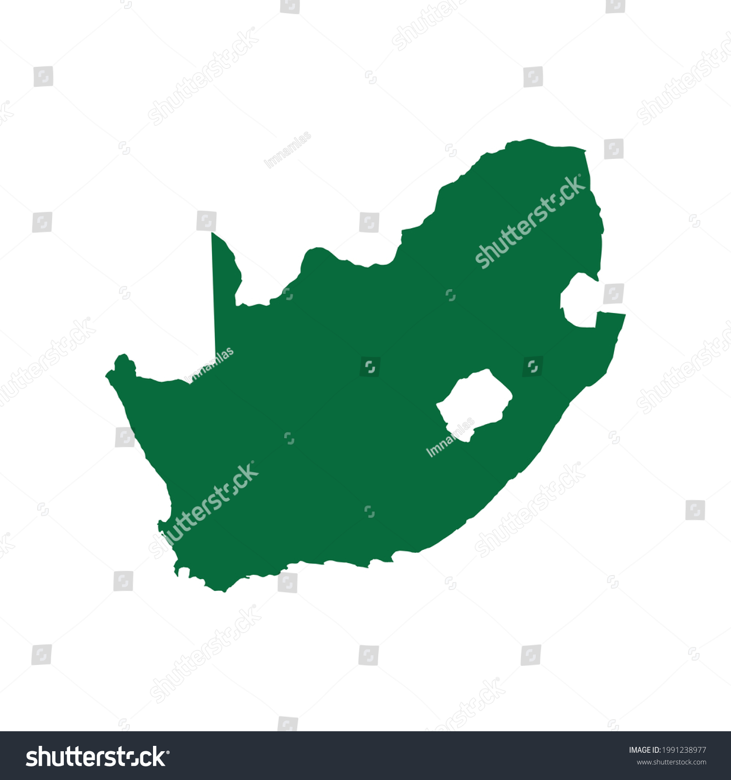 South Africa Map South Africa Map Stock Vector Royalty Free 1991238977 Shutterstock 1210