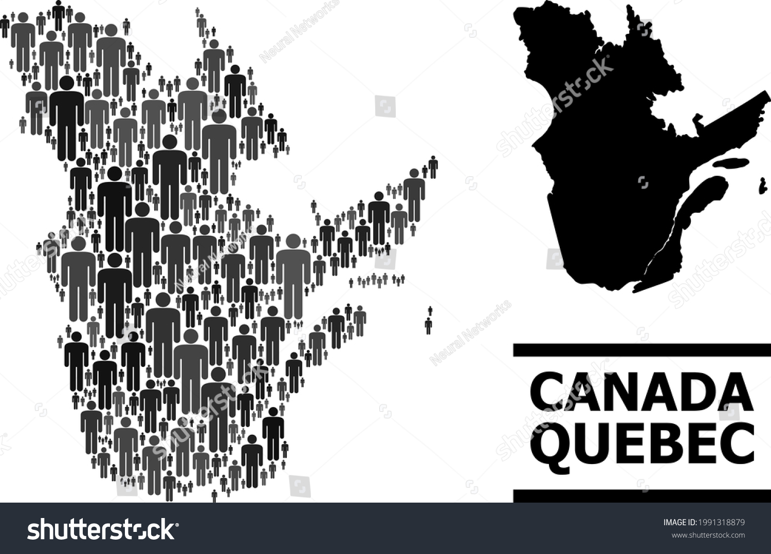 Map Quebec Province National Posters Vector Stock Vector Royalty Free Stock Vector Map Of Quebec Province For National Posters Vector Population Mosaic Mosaic Map Of Quebec 1991318879