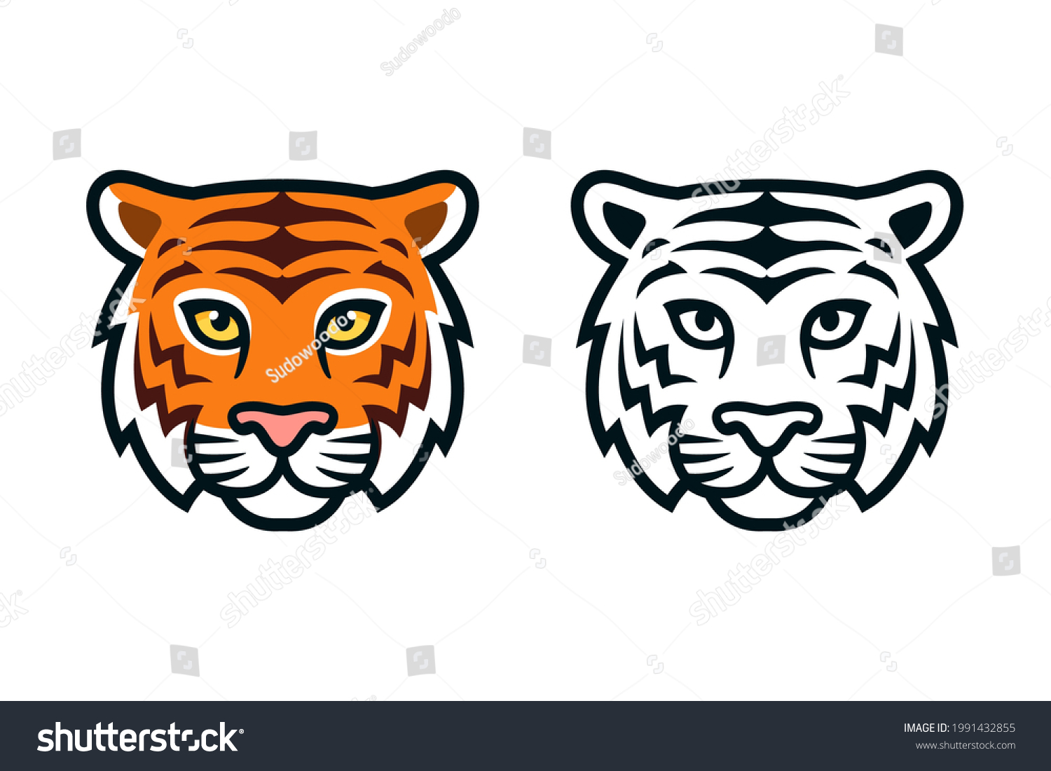 Эмблема тигра с олимпийскими кольцами на груди
