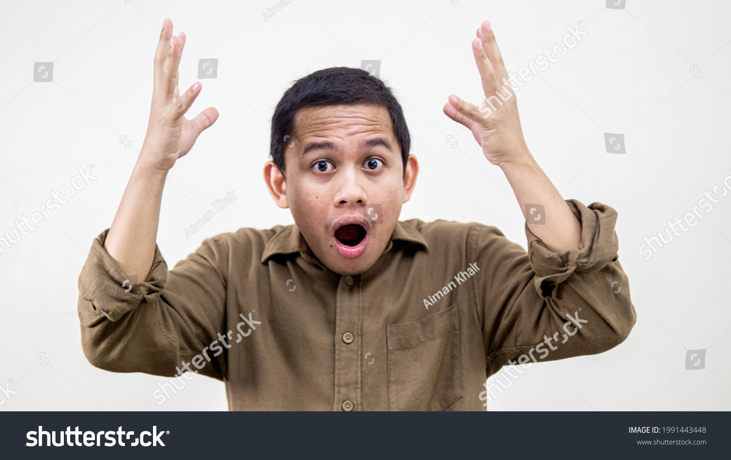 Mind Blowing Wow Shocked Face Expression Stock Photo 1991443448 