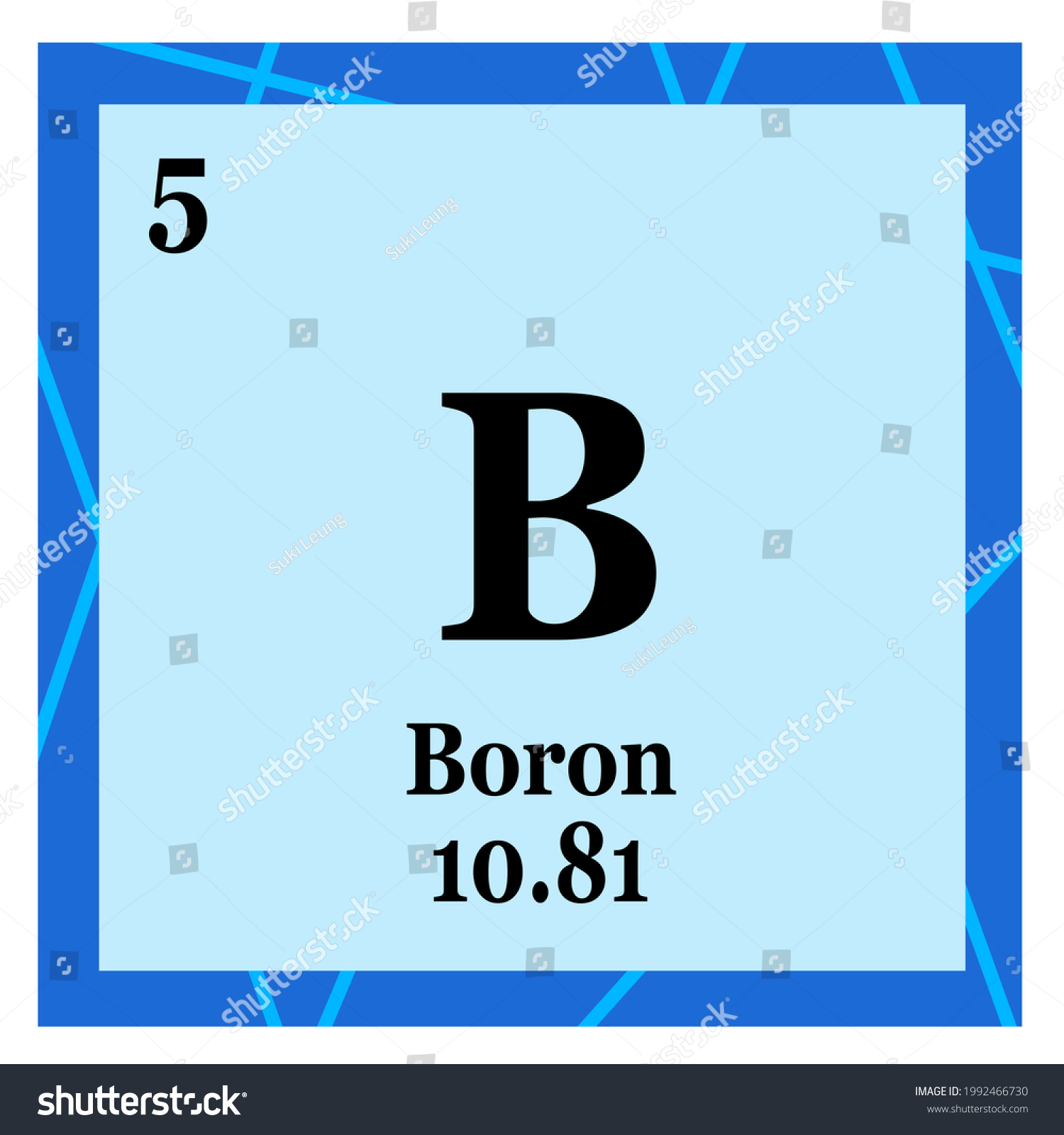 Periodic Table Element Boron Stock Illustration 1992466730 | Shutterstock