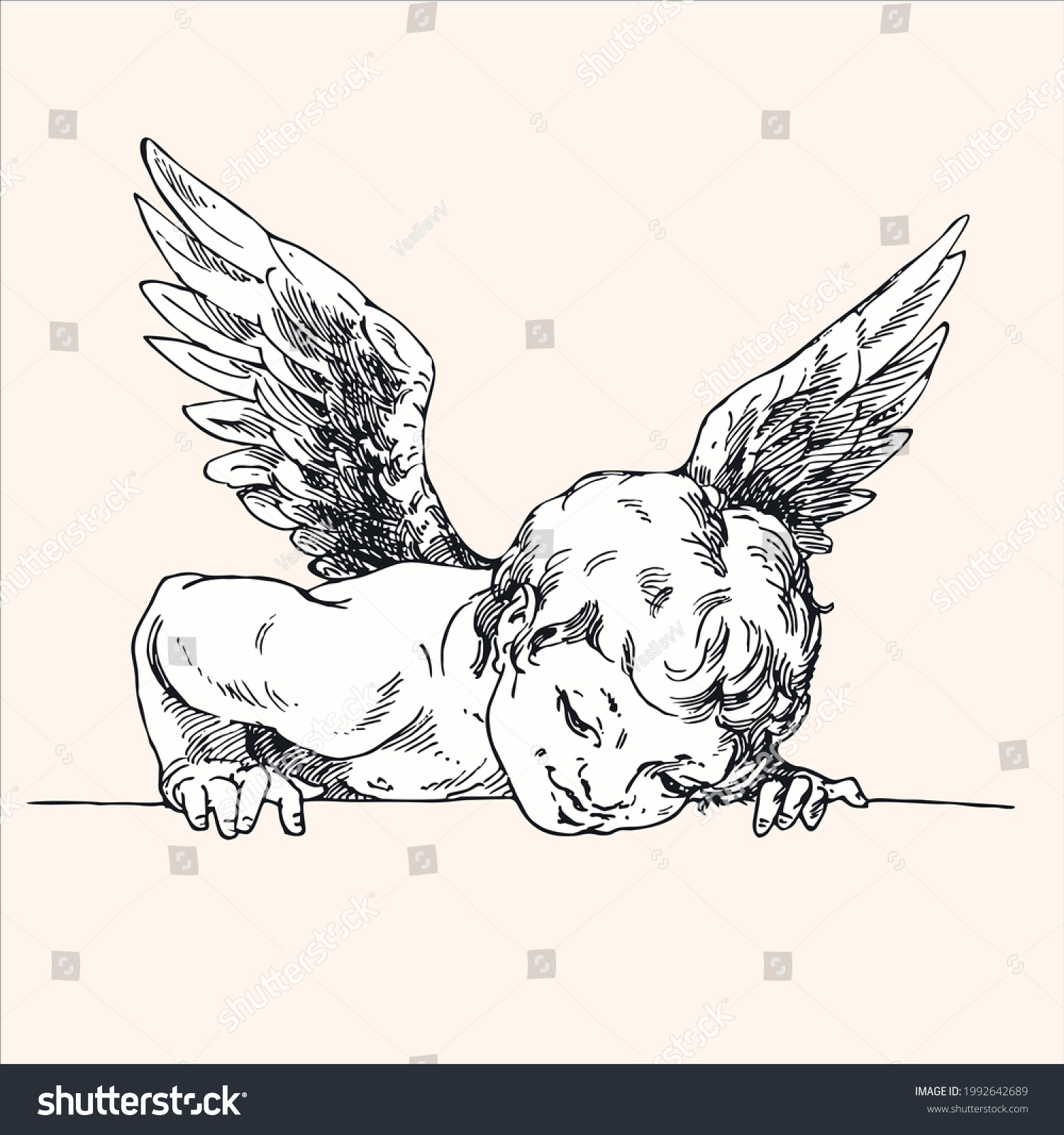 23 Cartoon Angels Looking Down Images Stock Photos And Vectors