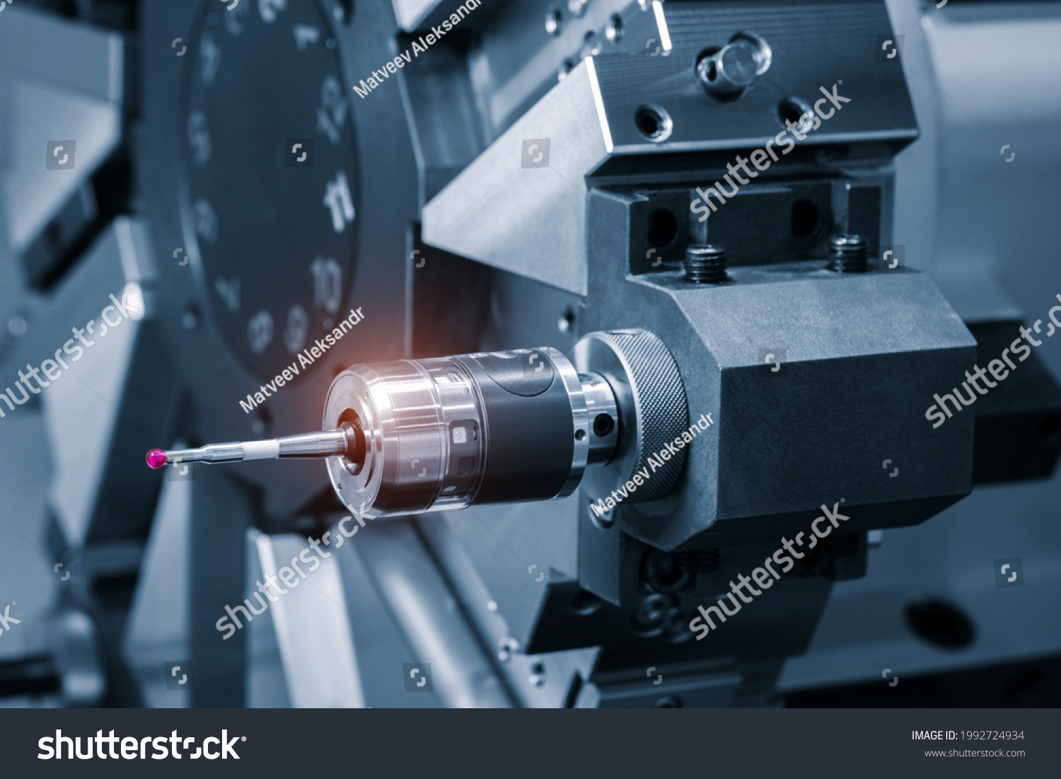 Quality Control On Milling Cnc Machine Stock Photo 1992724934 ...