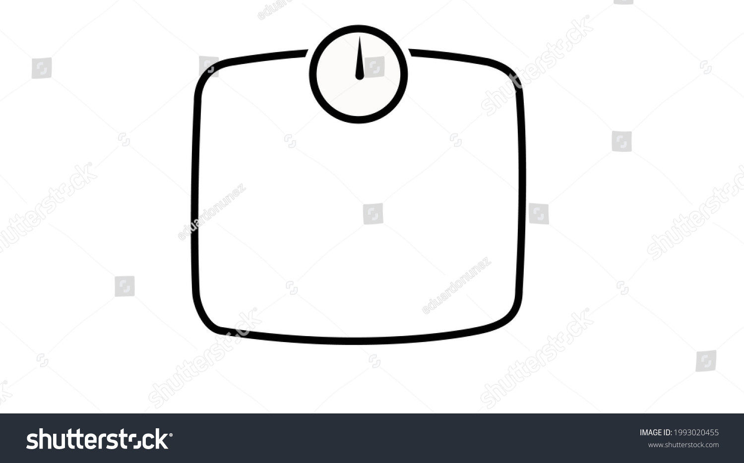 Scale Linear Icon Vector Isolated Black Stock Vector (Royalty Free ...