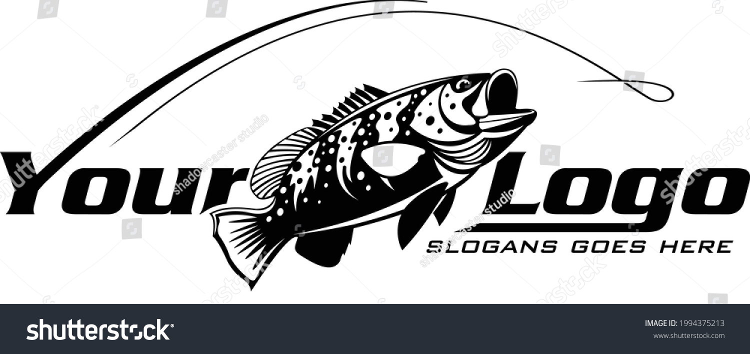 Grouper Fish Logo Template Unique Fresh Stock Vector (Royalty Free ...