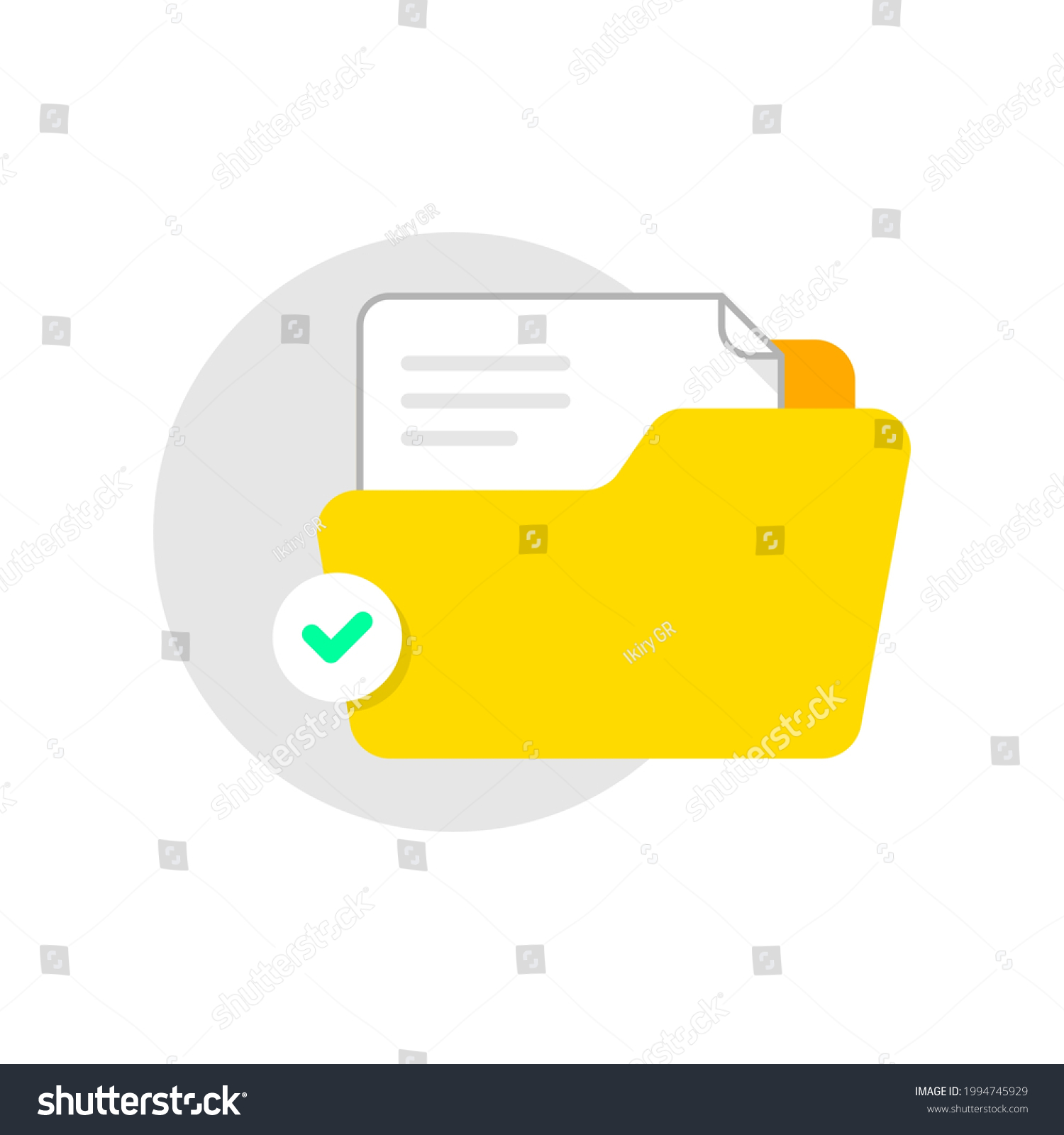 Data Has Been Saved Concept Illustration Stock Vector (Royalty Free ...