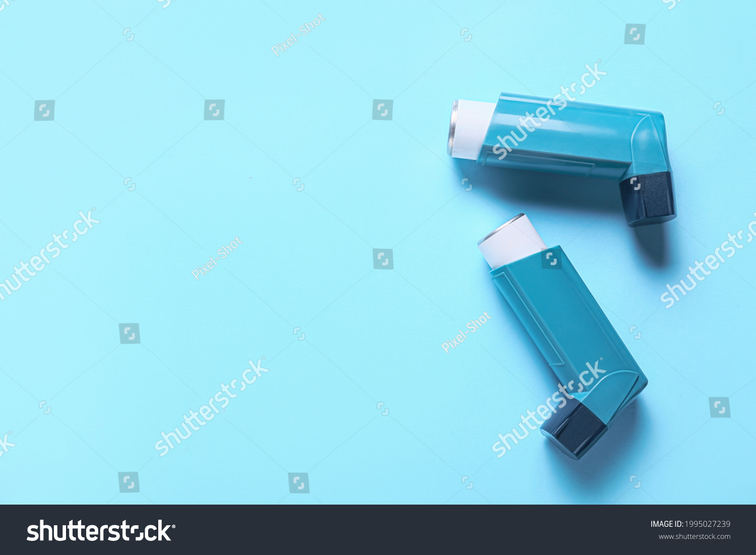 Modern Inhalers On Color Background Stock Photo 1995027239 | Shutterstock