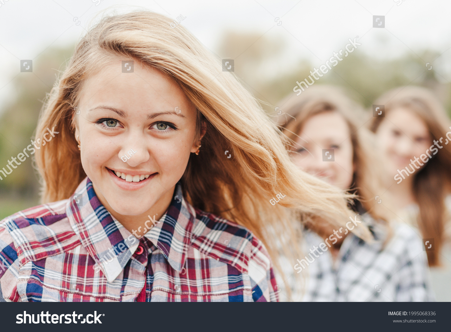 Three Happy Teen School Girls Friends Stock Photo 1995068336 | Shutterstock