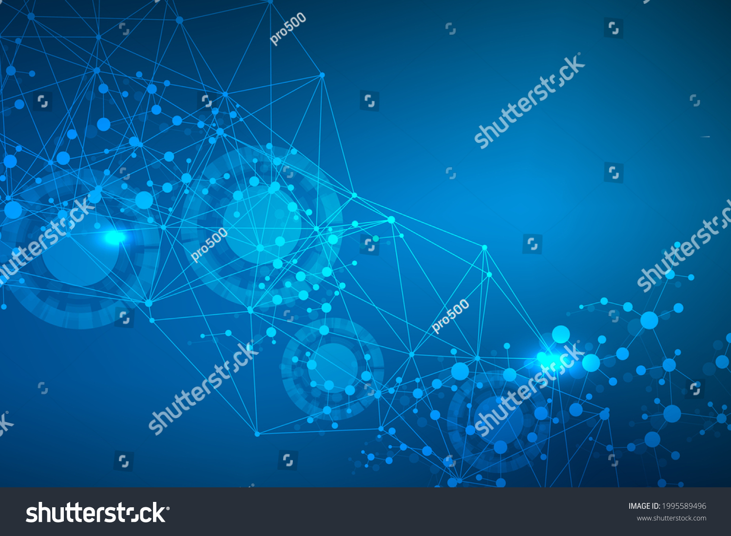 Big Data Visualization Background Modern Futuristic Stock Illustration ...