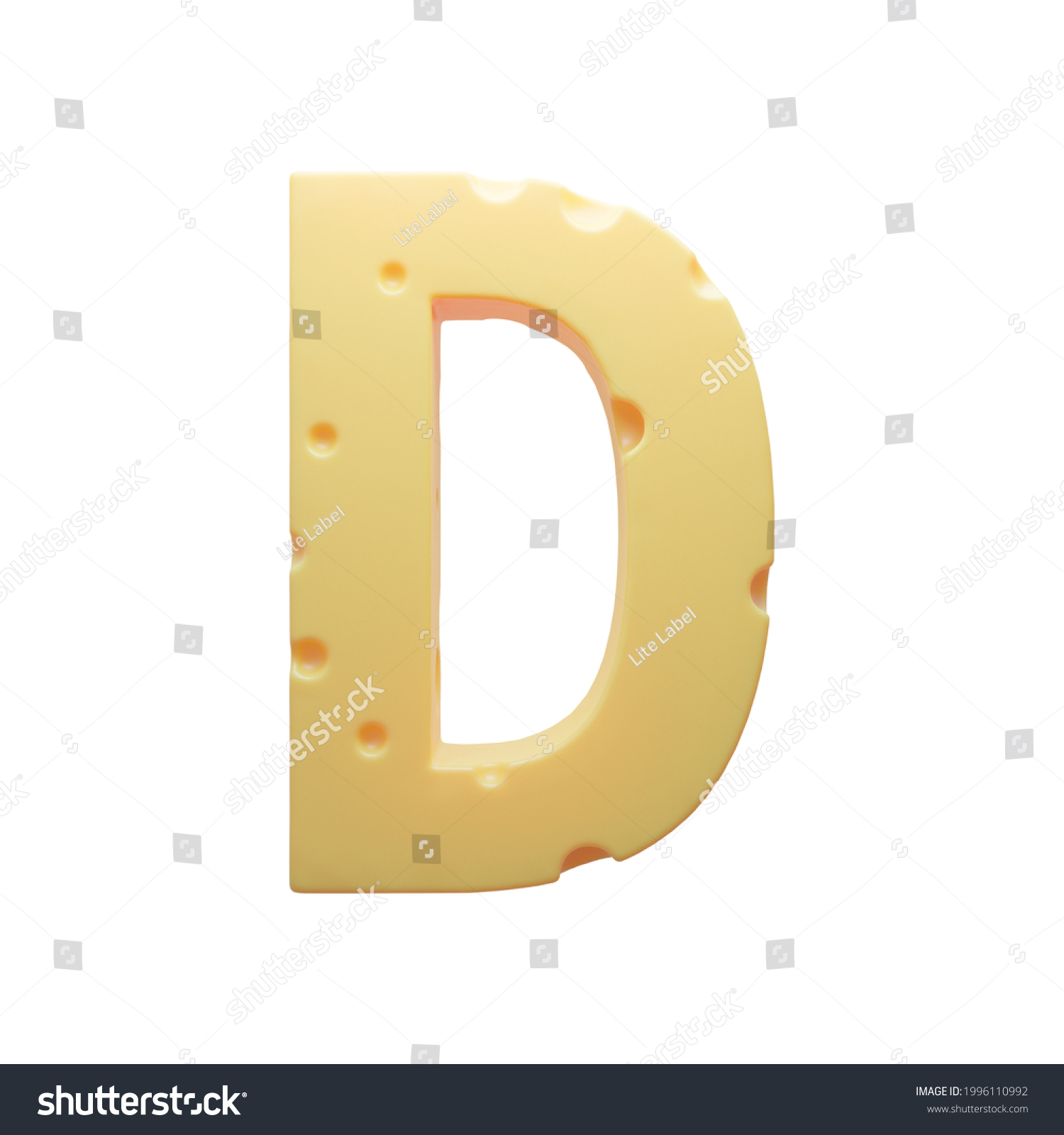 Cheese Font Cheese Food Letter D Stock Illustration 1996110992 ...